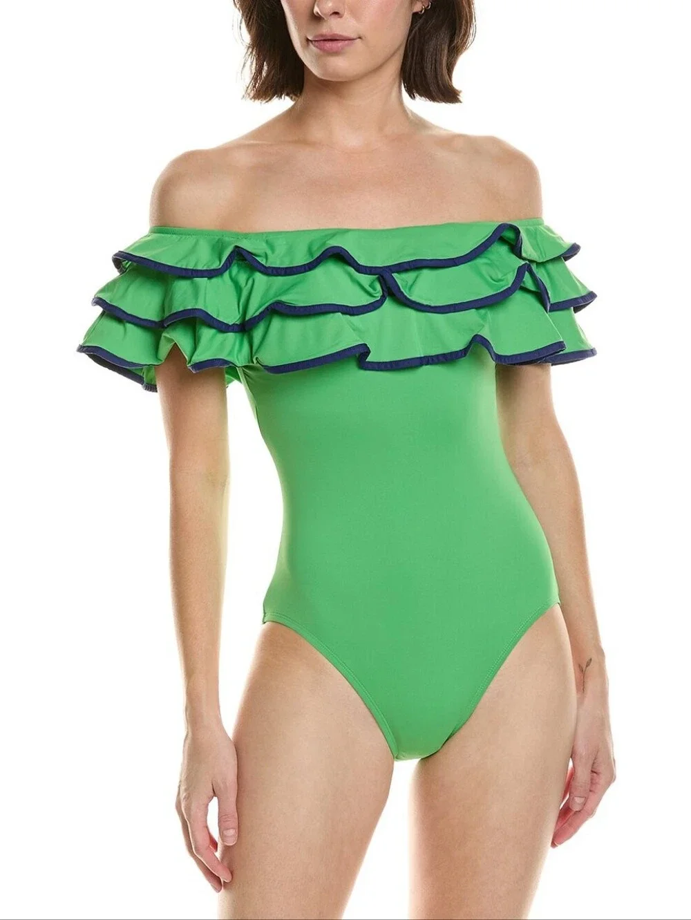 NWT Kate Spade Ruffle One Piece Swimsuit - L